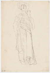 Weibliche Gestalt mit Toga (Studie für „Justitia“)
